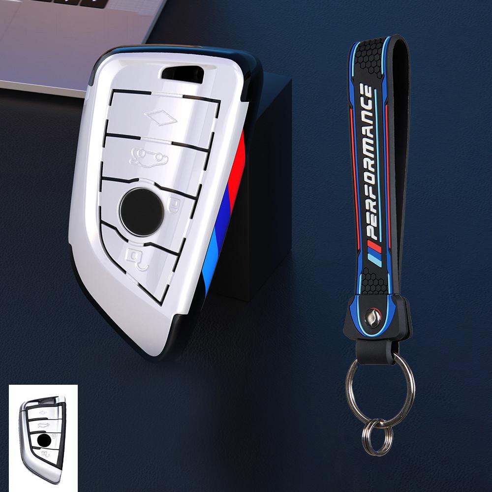 Carbon Fiber Key Case Cover for BMW X1 X3 X5 X6 F15 F16 G30 7 Series 525 F30 118i 218i G11 F48 F39 520
