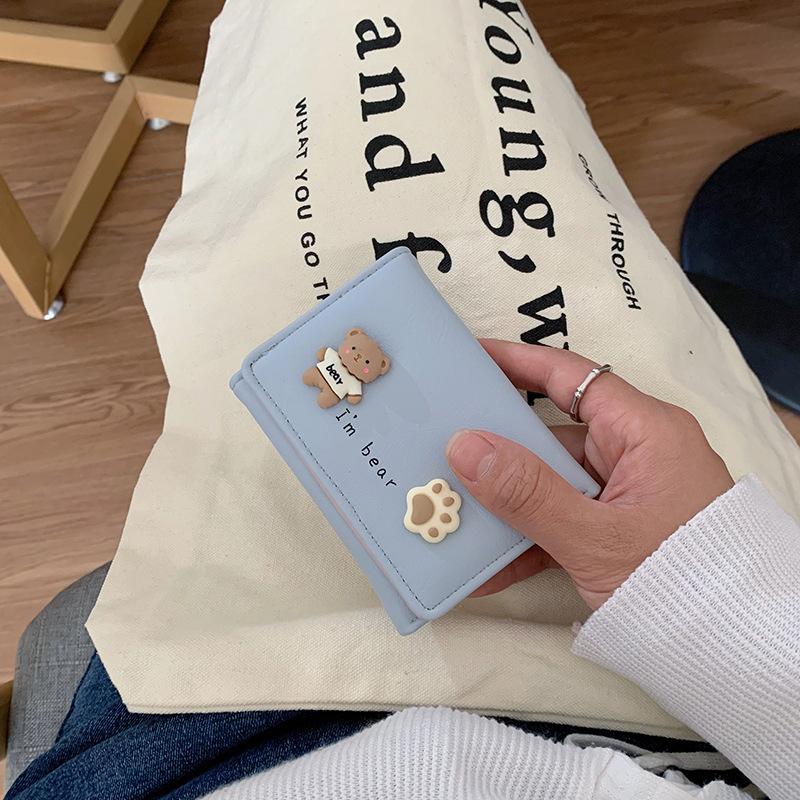 Women's Wallet Short Girls Simple Students Multi-card Clutch Bag New Wallet Change Bag