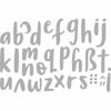 Embossing Stencil - Rayher - Lowercase Alphabet - 29 Pieces - 0.5 To 2.8 Cm - Durable Steel