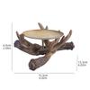 1 Antler Candle Holder Resin Ornament, Rustic and Elegant Design, Perfect for Home Decor, Table Centerpiece