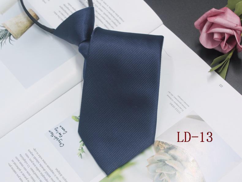 Мужской деловой галстук-молния, 8 см, в красную и черную полоску