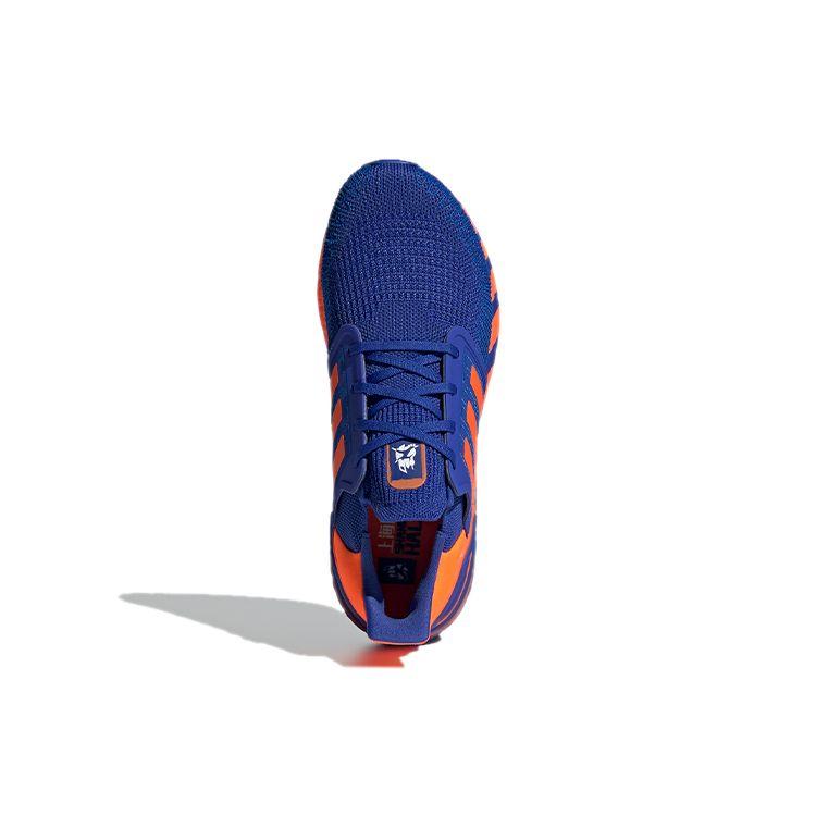 Adidas Ультра Дышащие Кроссовки для Марафона с Низким Верхом в Стиле Колорблок Унисекс Сине-Оранжевые GW4840