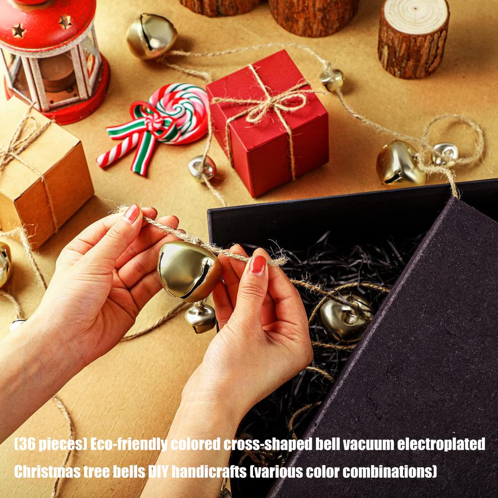 Vibrant Multicolor Iron Christmas Bells For Holiday Crafts Home Decoration Non Toxic Safe Material Kids Friendly