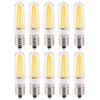 10Pcs 3W Small Bulb E14 Base Warm White Home Lighting Bulb for Chandelier Ceiling Light