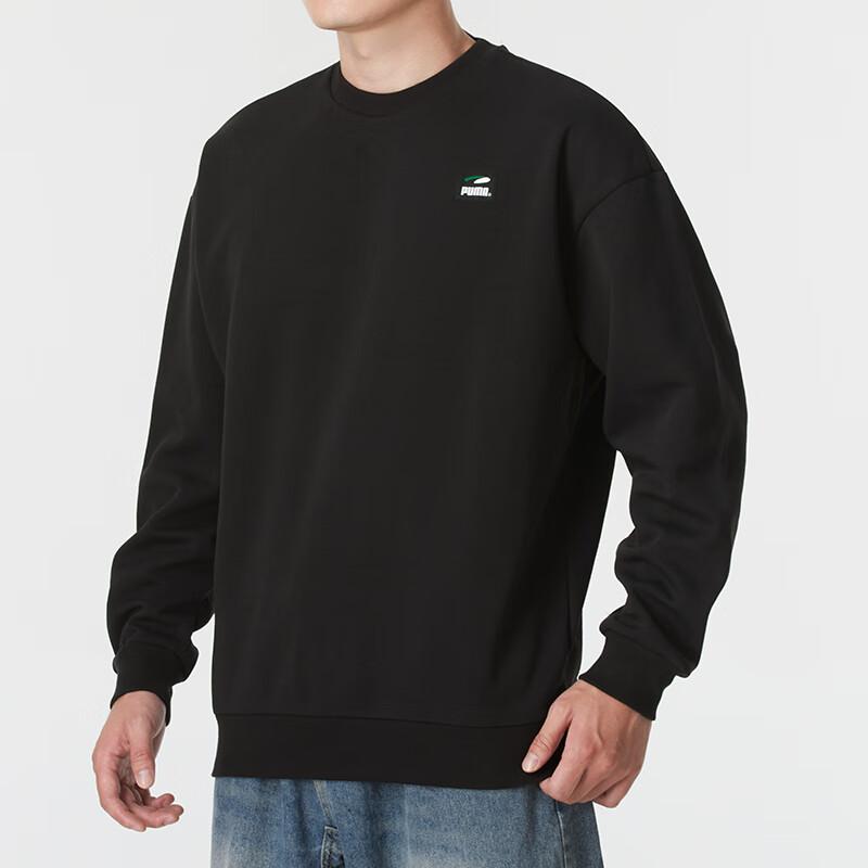 Puma Бег Тренировки Повседневный пуловер с капюшоном Мужские толстовки Черный 628144-01