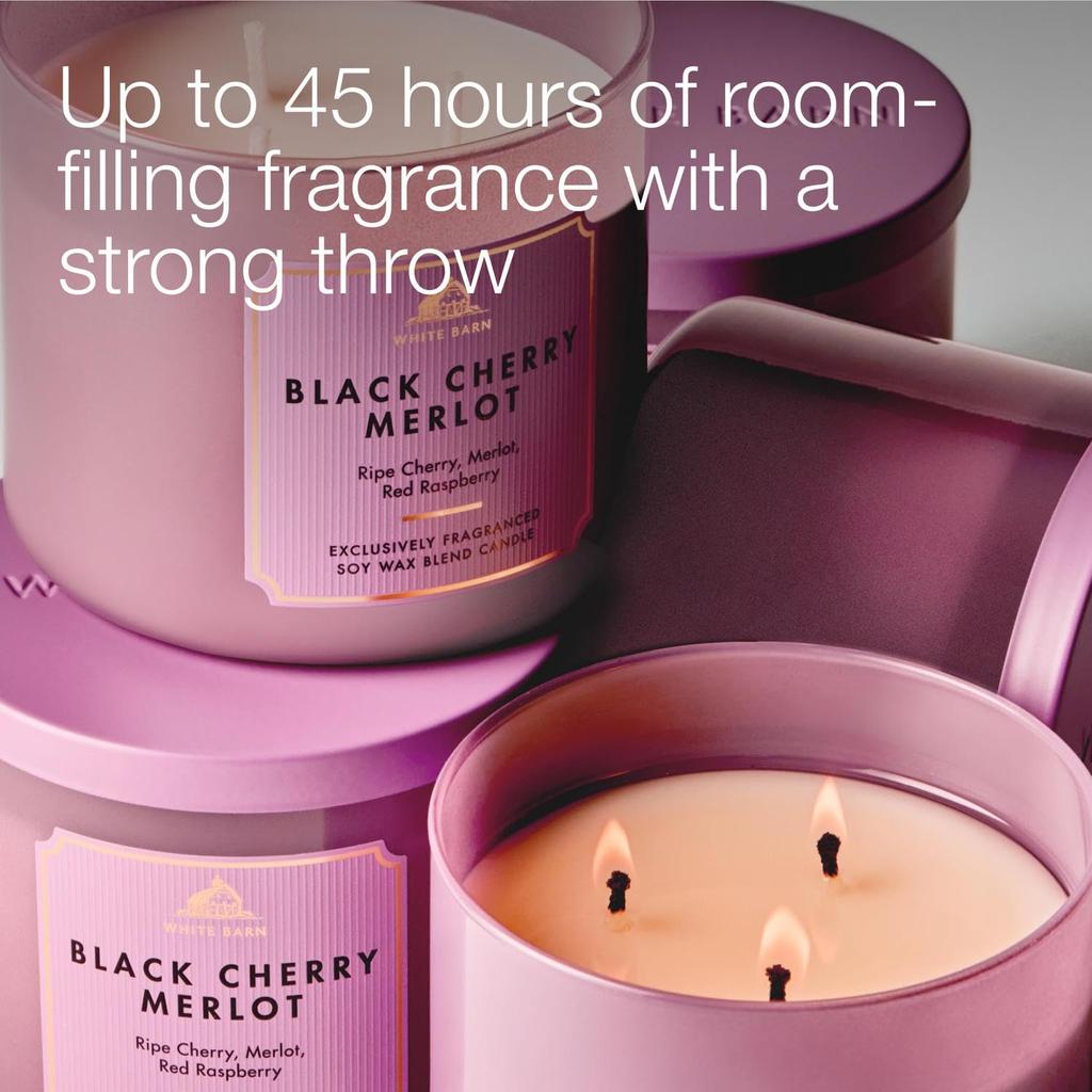 Ароматическая свеча Bath and Body Works с ароматом Black Cherry Merlot