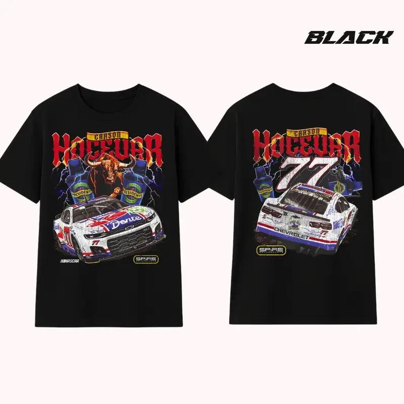 Motorsports Racing Graphic T‑Shirt, Breathable Cotton Streetwear Tee