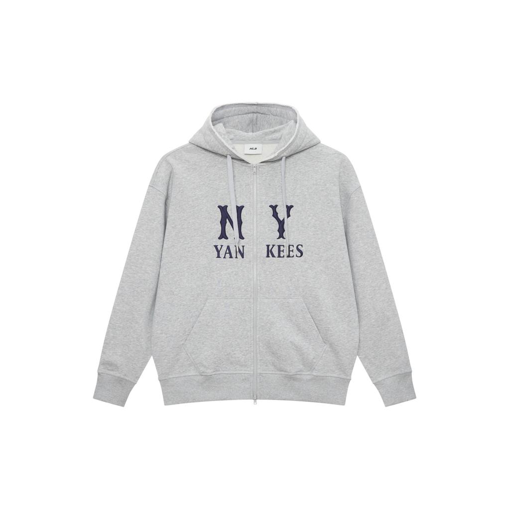 New MLB New York Yankees Basic Collection SS25 Sweatshirt Unisex Heather Gray 3ATRB0551-50MGS