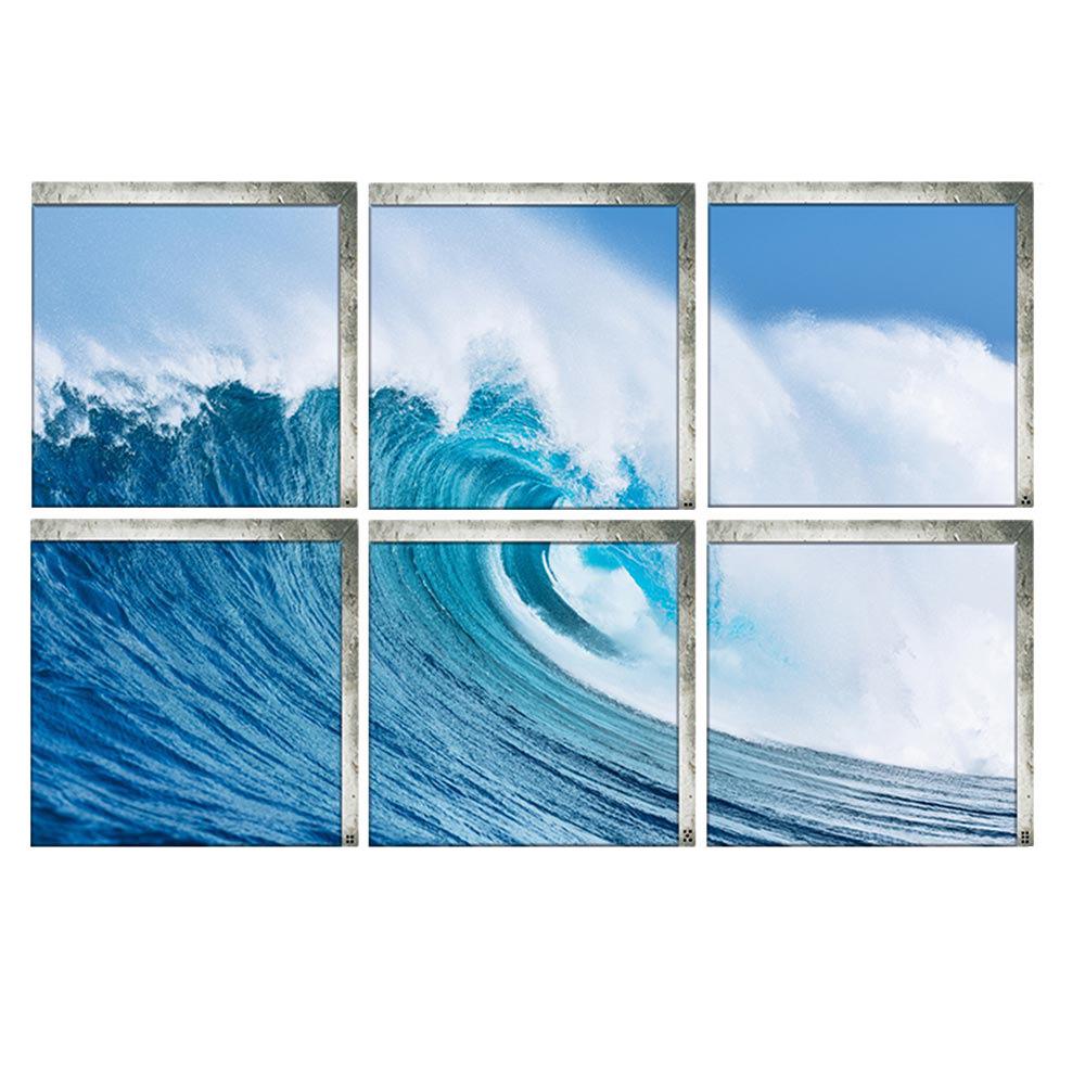 Креативная 3D Ванная Трехмерная Экологически чистая Наклейка на стену Ванна Самоклеящаяся Нескользящая Наклейка Детская Ванная Водонепроницаемая