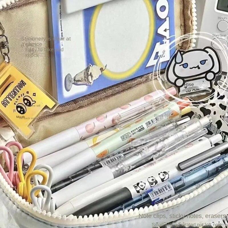 Сумка-органайзер в стиле ретро, ​​простая синяя серия, косметичка в форме сердца, на молнии, пенал высокой емкости