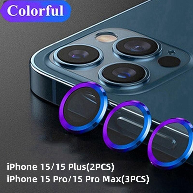 Металлическое защитное стекло для объектива камеры для iPhone 15 13 14 Pro Max Защитная пленка для камеры на iPhone 14 Plus 15 Pro 15 Pro Max крышка объектива