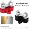 2PCS Battery Terminal Distribution Block,M8 Dual Studs Bus Bar Terminal Block With Battery Terminals Top Post,Negative & Positive 12V Power