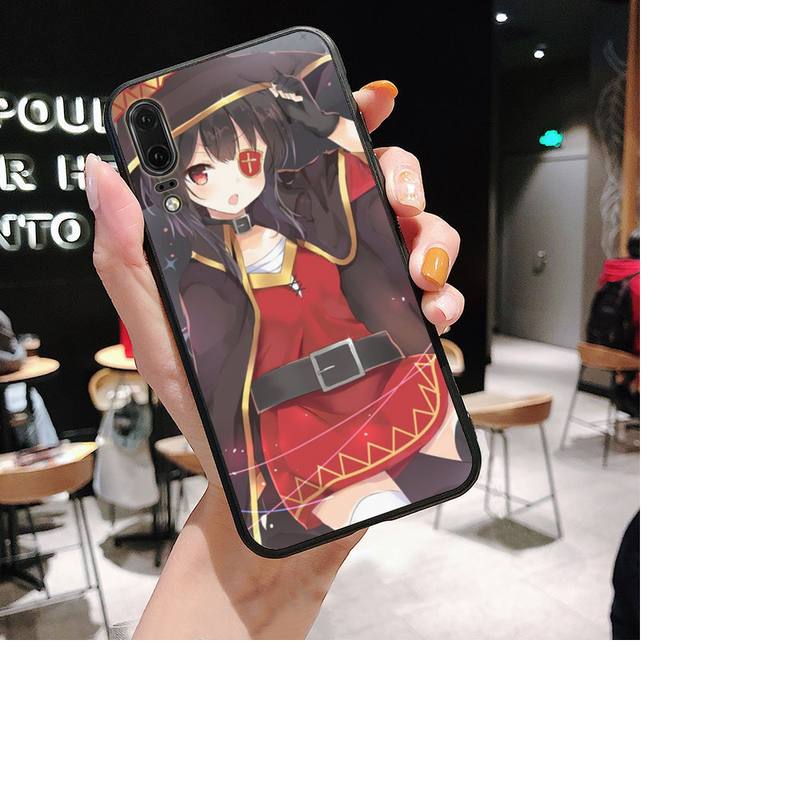 Чехол для телефона японского аниме Konosuba Megumin для Huawei P30 plus P8 lite P9 lite, чехол для Psmart P20 pro P10 lite