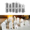 3D Nordic Style Small House Silicone Mold 10-Hole House Candle Forms Mini Houses Plaster Concrete Cement Mold Aroma Soap Molds