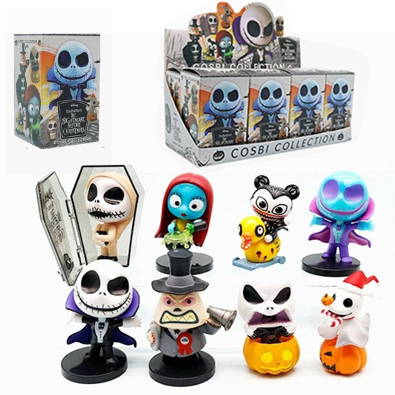 The Nightmare Before Christmas Blind Box Small Size PVC Model  Figures Jack Sally Dr. Collectible Figurine Doll Christmas Gifts