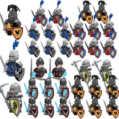 Детские игрушки Средневековые войны Замок Рыцари Волчья стая Воины Военные фигурки Мелкие частицы Строительные блоки Костюмы Подарки для мальчиков