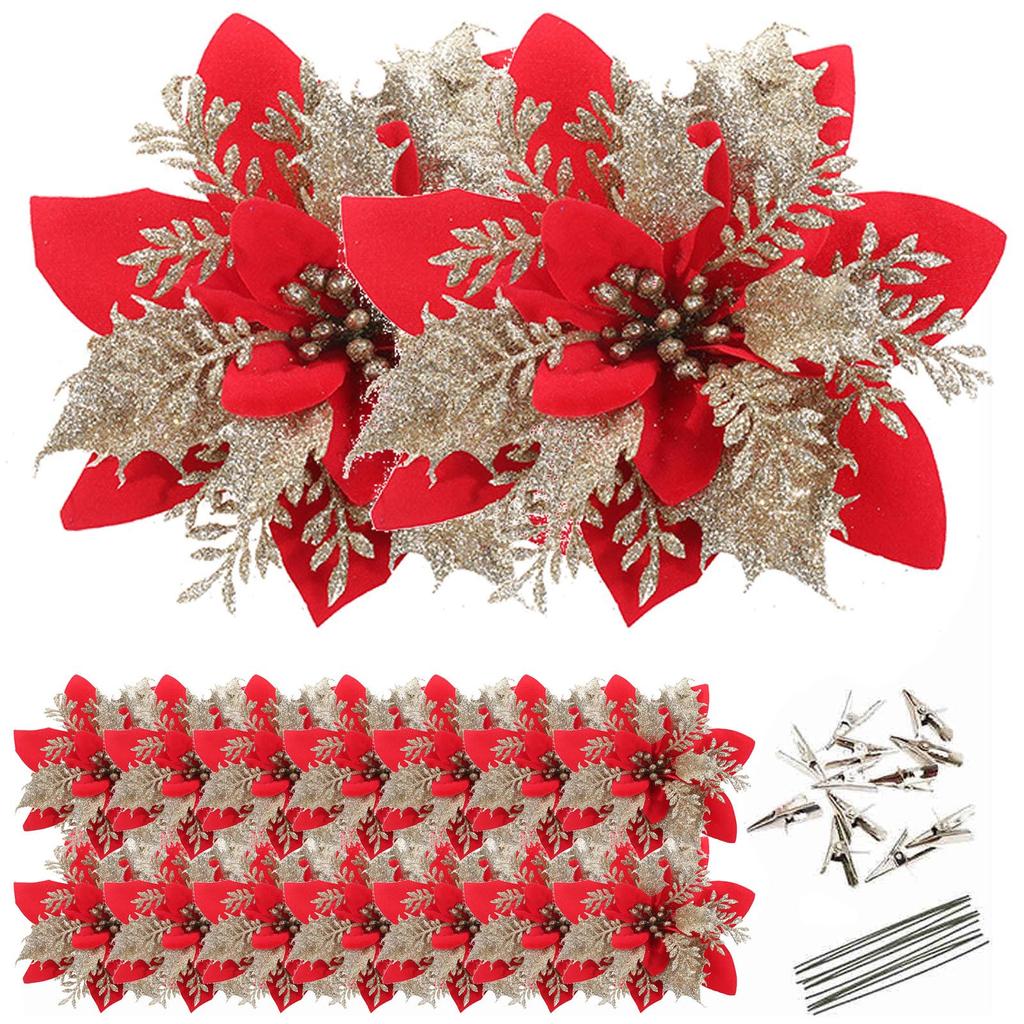 Украшения Рождественской Елки Рождественское Моделирование Цветка Рождественский Орнамент