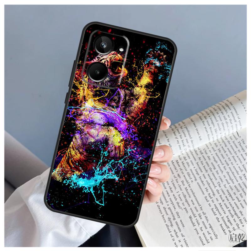 Чехол с изображением тигра для Realme 9 10 11 12 Pro Plus GT5 C67 C55 C53 C35 C33 C30 C25s C21Y C15 GT3 GT Neo 5