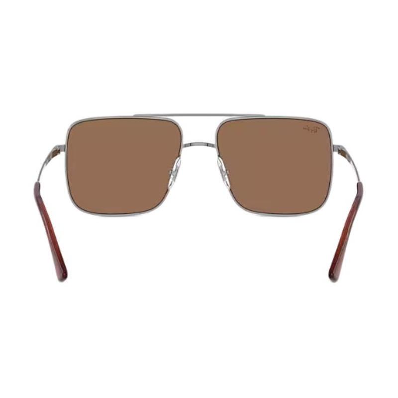 RAYBAN Металлические солнцезащитные очки неправильной геометрической формы, унисекс, стиль для пары 004/73 56-16 RB3758