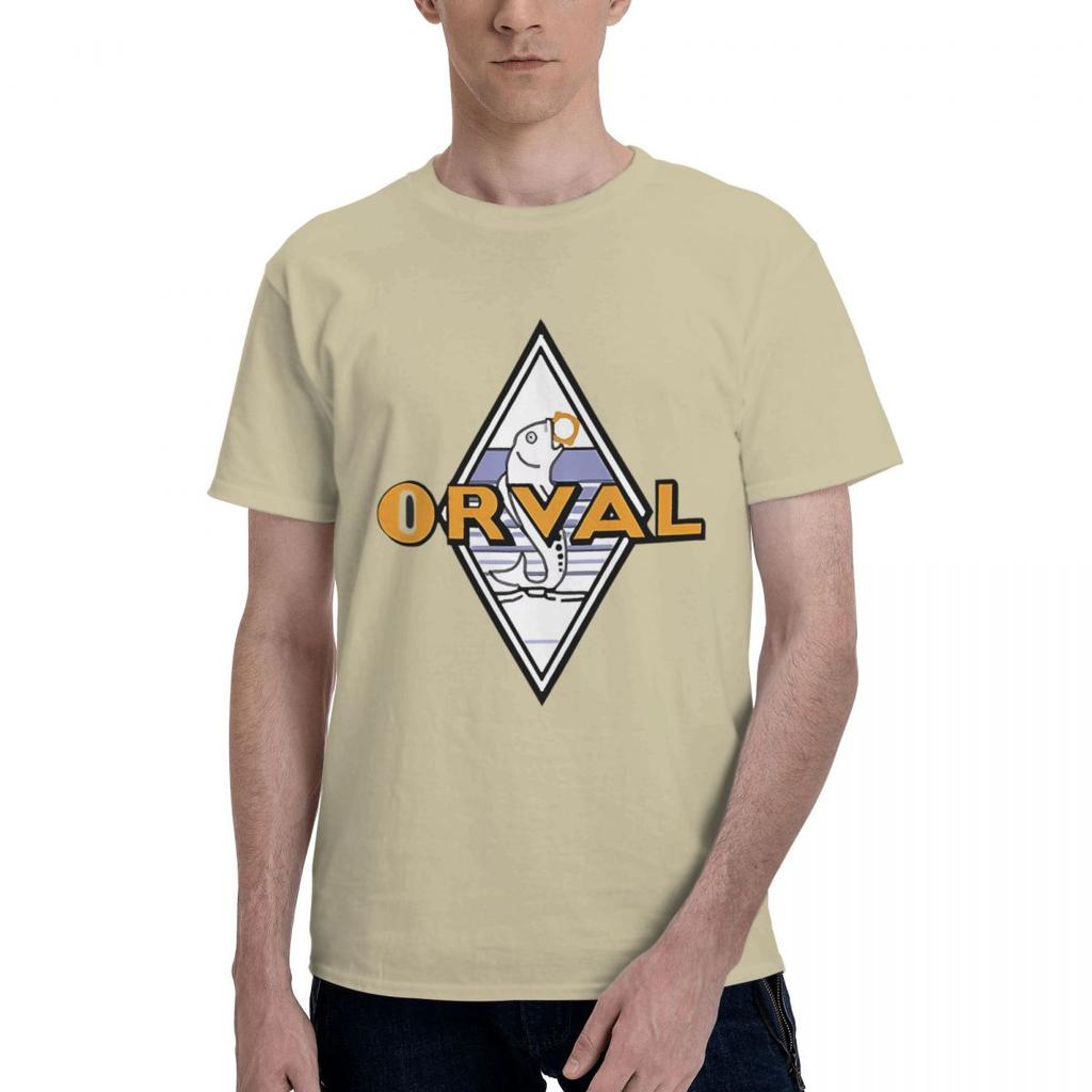 Orval Logo 100 Cotton Casual Breathable Confortable Summer Short Sleeve TShirt Mens Wear
