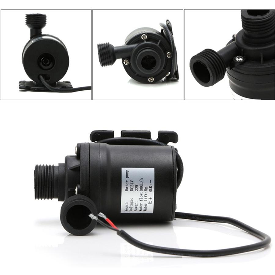 Циркуляционный насос для солнечного водонагревателя, бесщеточный двигатель, 800 л/ч, 5 м, 12 В постоянного тока, 19 Вт