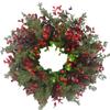 Christmas Wreath Artificial Red Berries Eucalyptus Wreath Christmas Decoration Living Room Wall