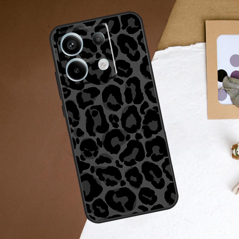 Чехол с леопардовым принтом и узором черной гепардовой шкуры для Xiaomi Redmi Note 13 Pro Plus Note 12 11 9 10 11S 10S 12S Redmi 13C 10C 12C