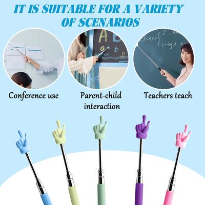 Выдвижные учительские указки, демонстрационные палочки для класса, пальчиковые дубинки, игрушки для раннего образования, творческий реквизит для обучения и игровые игрушки 1 шт./5 шт.