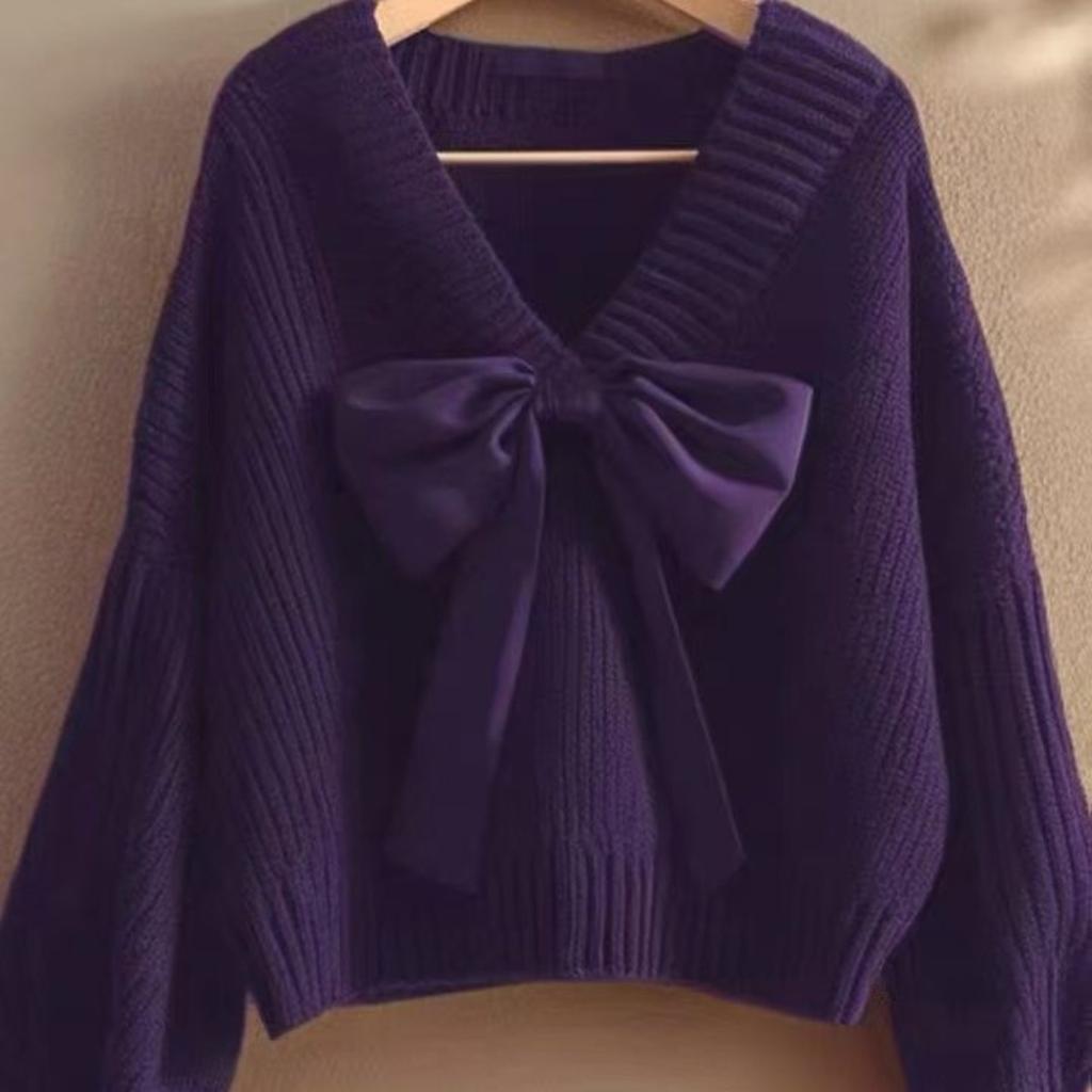 Уникальный белый дизайн с красным узором Анкола для женщин, нишевый и ленивый стиль, универсальный осенний свитер для женщин