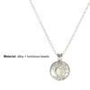 Tree Shape Pendant Charm Necklace Openable Luminous Stone Hollow Women Necklace Jewelry Accessory