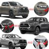 Автомобильные аксессуары ABS черный чехол для дверной ручки Стайлинг автомобиля для Toyota Hilux Revo Rocco 2016 2017 2018 4x4
