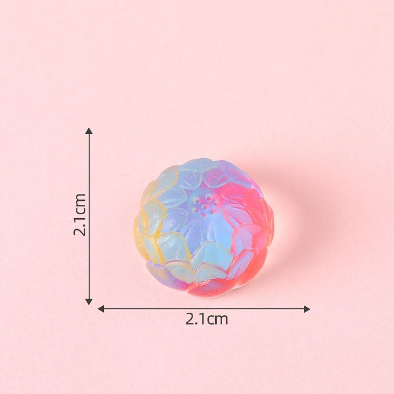Ice-clear Mooncakes and Fruit Cream Glue Fridge MagnetsDecorative Accessories Materials Slightly Miniaturized Ornaments