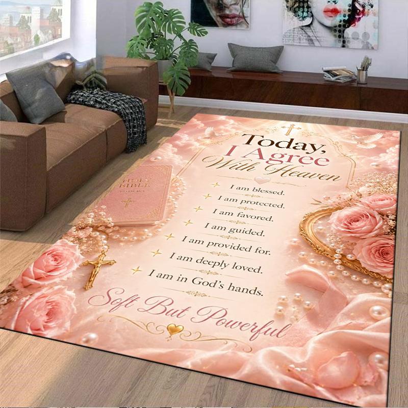 Today I Agree With Heaven carpet Non-slip rug suitable for living room and bedroom sofas