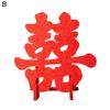Wedding Ornament Romantic Three-dimensional Elegent Style Non Woven Fabric Chinese Wedding Party Happy Word Gifts Double For Household Decoration