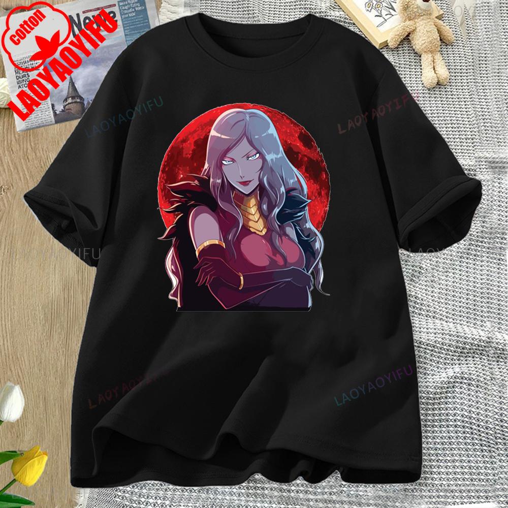 Castlevania Alucard Carmilla Printed T-shirt Tops Castlevania Alucard Street Fashion Hip Hop Casual Comfortable Personality