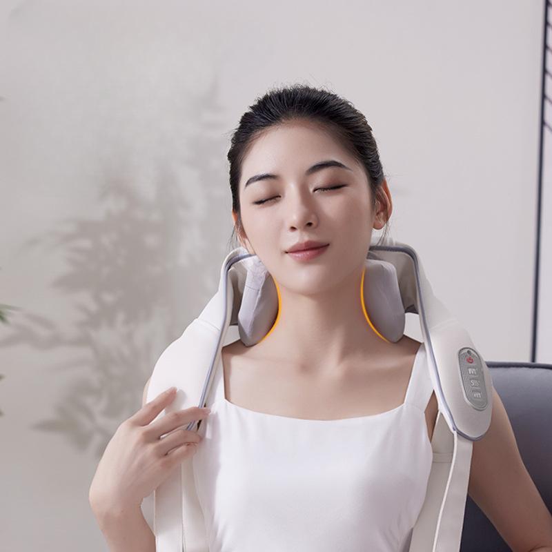 Cervical Massage Machine Multi Functional Neck and Shoulder Heat Apply Neck Pinch and Knead Clover Trapezius Muscle Shoulder and Neck Massager