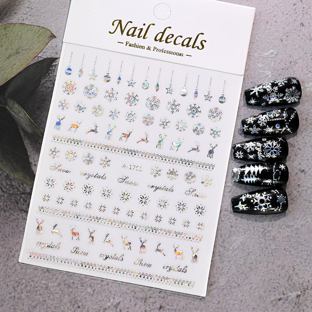 1pc 5D Bee Butterfly Flower Embossed Nail Sticker Self-Adhesive Acrylic Sunflower Engrave Decal Manicure Slider Decoration6x10cm