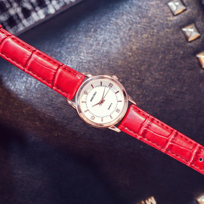 Обработка на заказ классические модные женские часы женские часы ремень кварцевые часы часы ученик средней школы