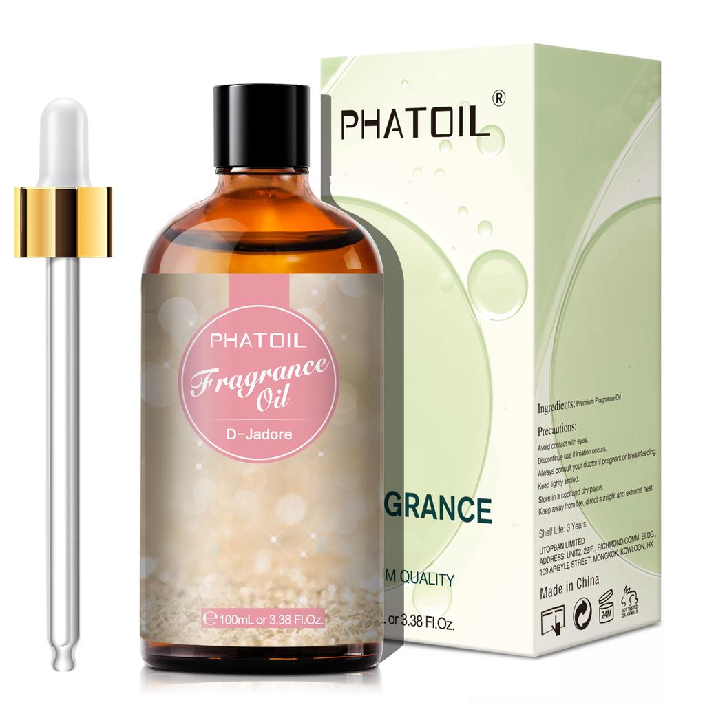 PHATOIL 100ml/3.38Fl.Oz Fragrance Oils Pure & Natural Essential Oils Perfect for Aromatherapy Diffuser Relaxation Massage Skin & Hair Care