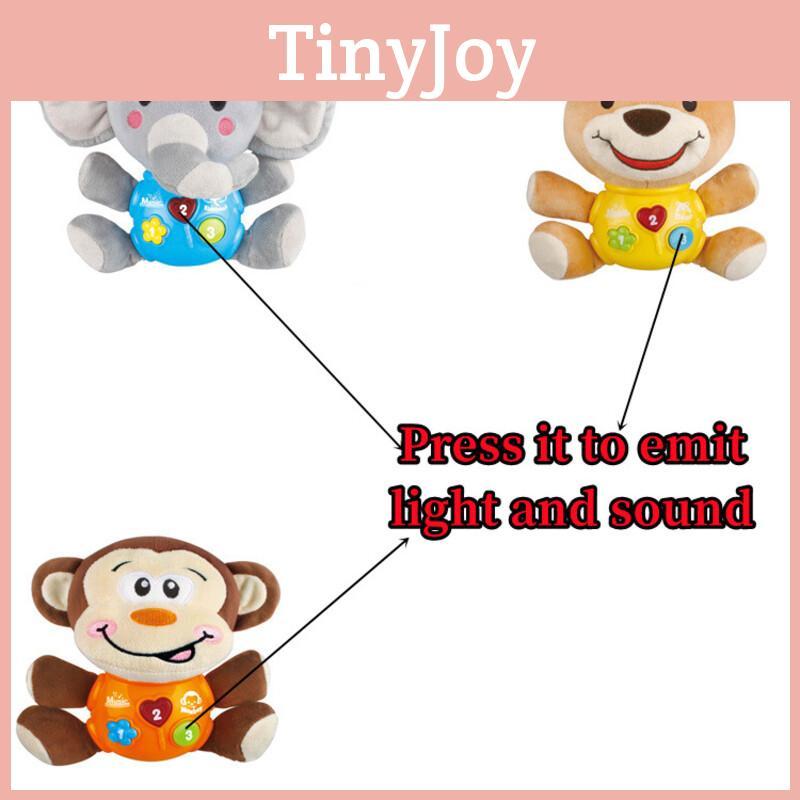 Plush Elephant Music Toy For Soothing Baby's Senses And Stimulating Growth And Development