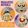 Joyfy Zombie Halloween Groundbreaker Decorations Zombie with Sound and Flashing Eyes Outdoor Scary Halloween Yard Decorations