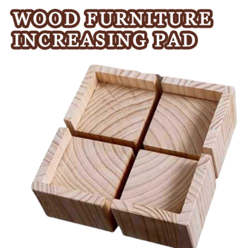 Solid Wood Furniture Increasing Pad Table Risers Bed Lifts Riser Sofa Feet Pad for Woodwork