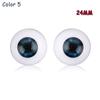 20mm 22mm 24mm Animal Accessories Real Like Baby Toy Realistic Dolls Eyes Half Round Hollow Eyeballs