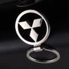For Mitsubishi Metal Alloy Car Keychain Lancer 9 10 ASX L200 Colt Pajero Outlander Eclipse Key Ring Pendant Styling Accessories