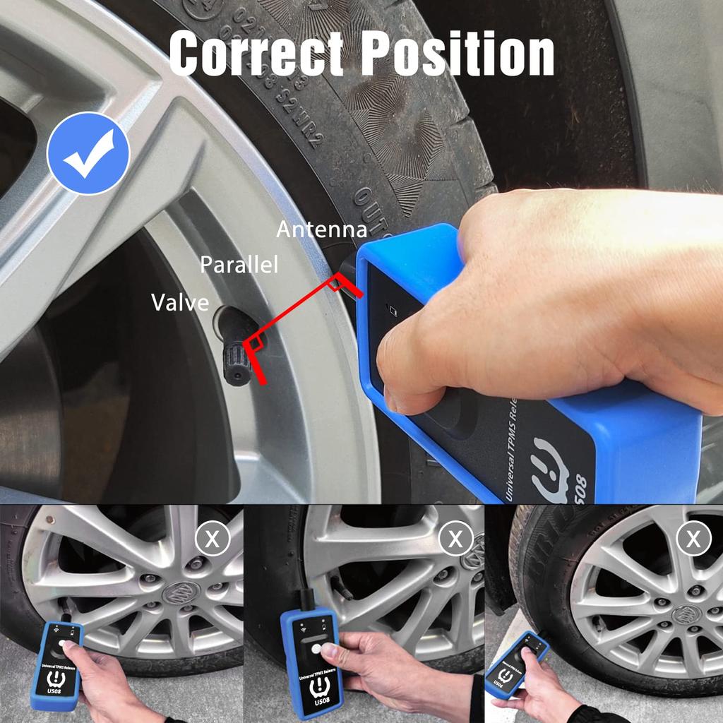 TRISCO Инструмент для повторного обучения TPMS U508 Универсальный для GM Jeep и Ford Chrysler Dodge Инструмент для сброса и активации датчика давления в шинах TPMS Версия 2025