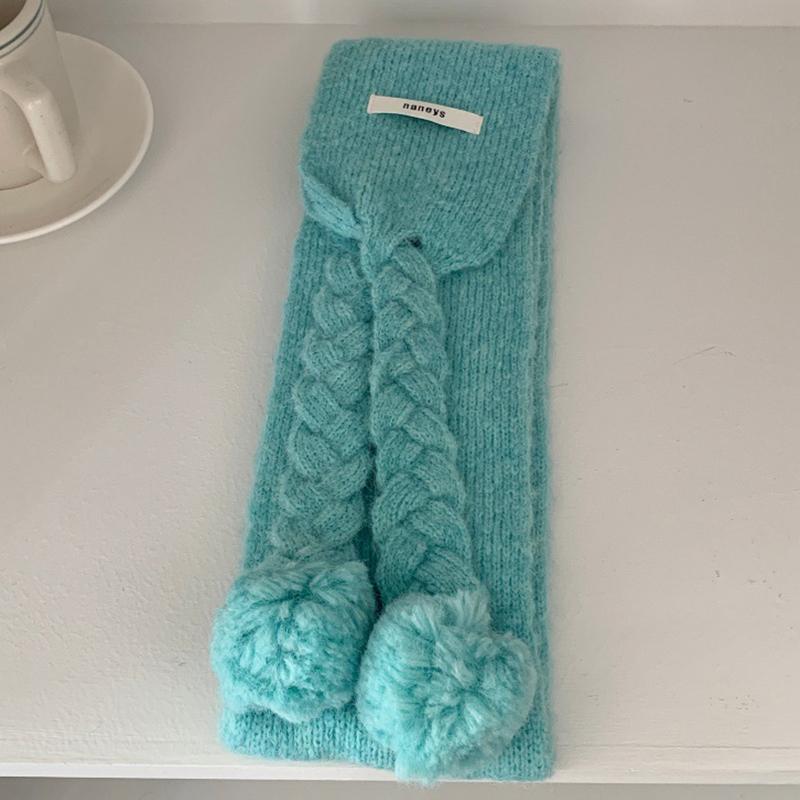 Luxury Winter Wool Scarf Women Cashmere Warm Pashmina  Neckerchief Female Shawl Wraps Thick Soft Cold-Proof Poncho Stole