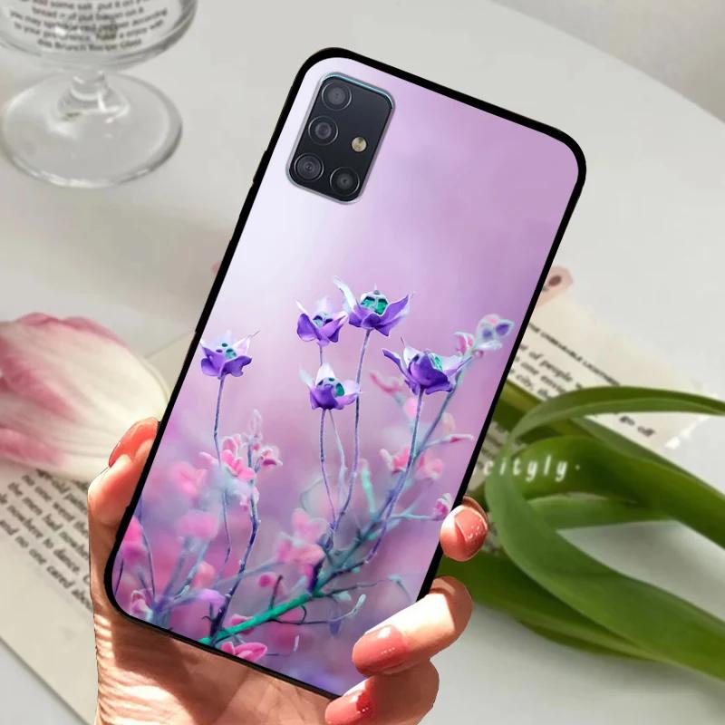 Чехол для Samsung A71 4G 5G Мягкий Силикон ТПУ Задняя крышка телефона Для Samsung Galaxy A Quantum Чехлы A716N Ударопрочный Бампер Fundas