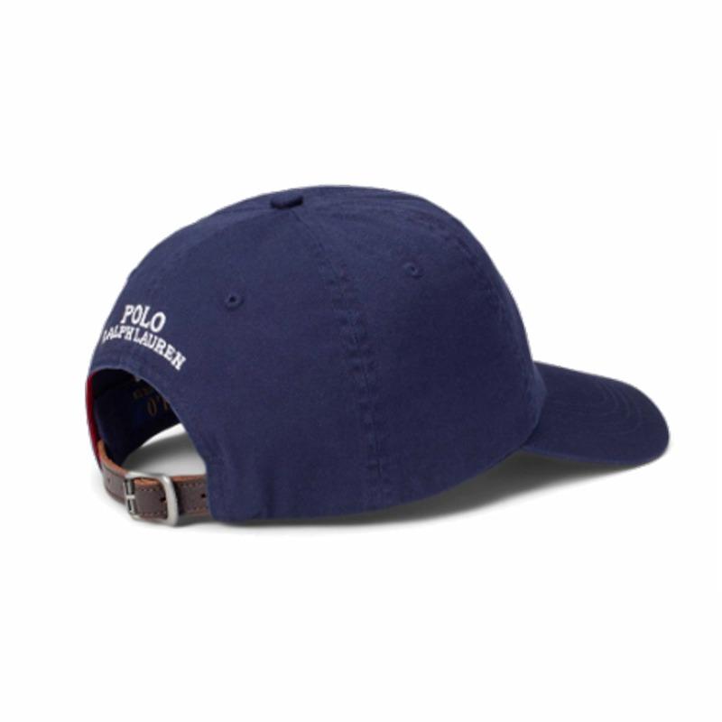 Polo Ralph Lauren Embroidery Pattern Cotton Peaked Cap Men's Blue 710706538003