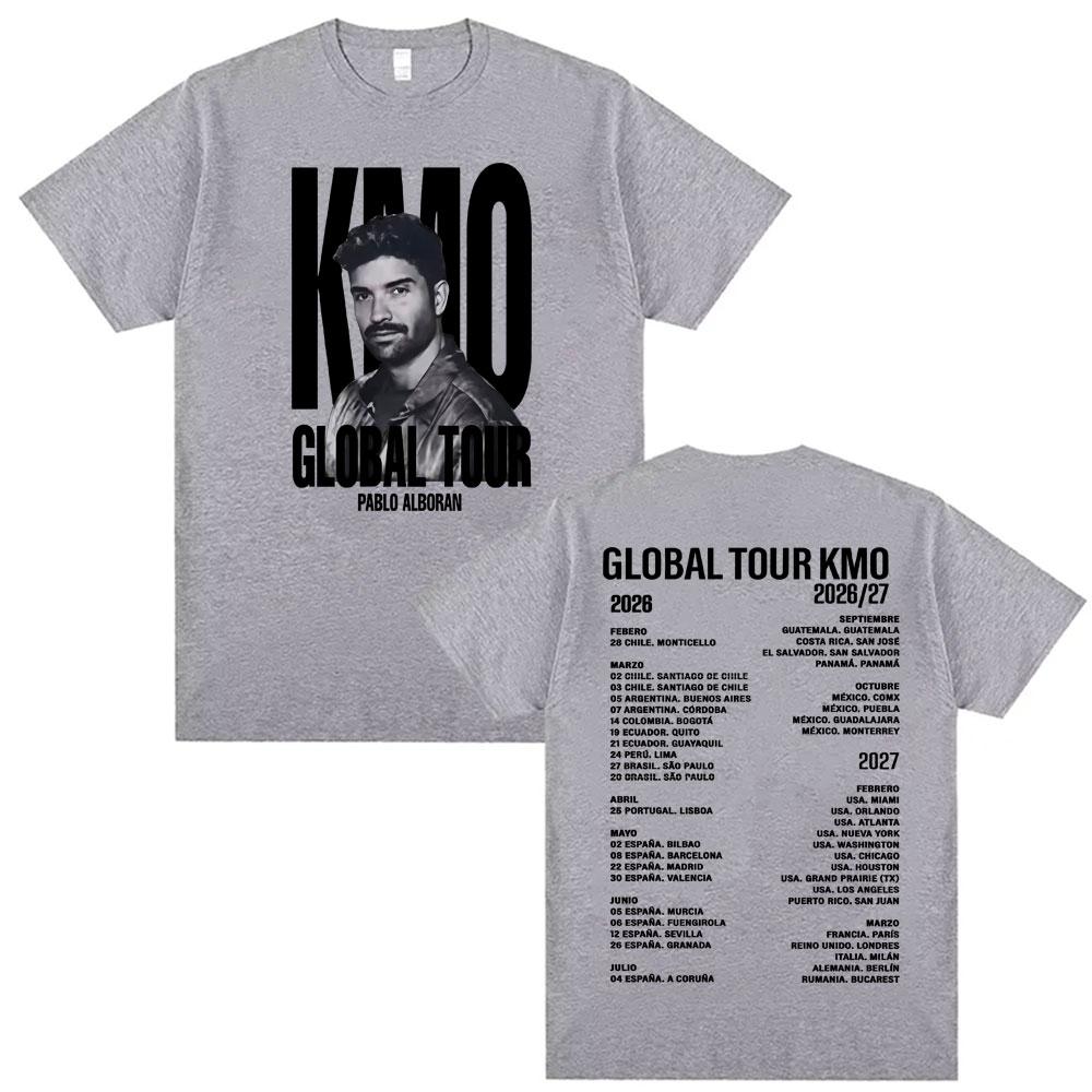 Pablo Alborn Global Tour Kmo Merch T Shirt Unisex Women Fashion Hip Hop Style Tshirts Vintage Casual Oversized YK Top