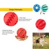 Durable Elastic Rubber Dog Toy Ball For Teeth Cleaning And Interactive Play